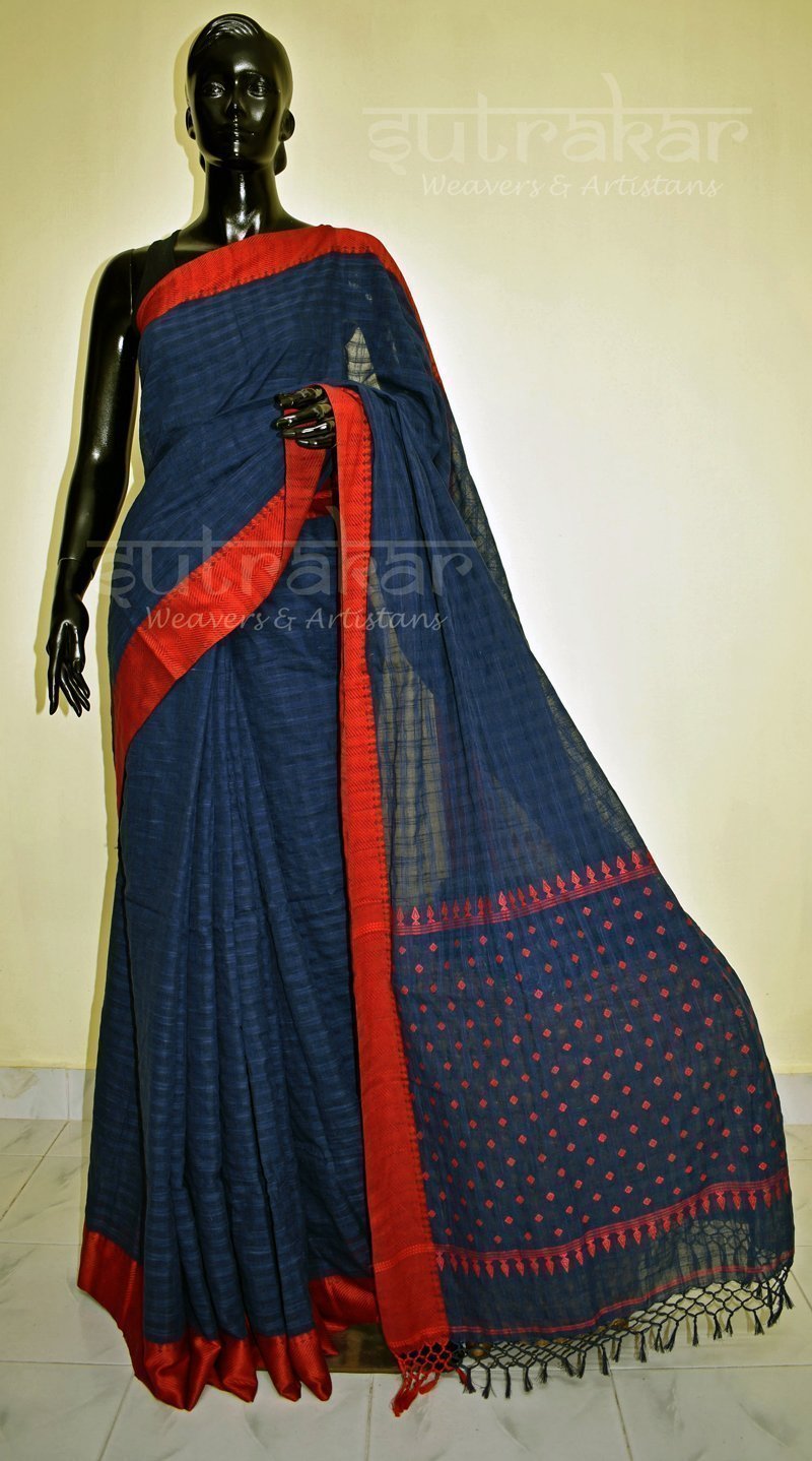 Handwoven and Hand Spun Saree | Sutrakaar- Handloom Sarees